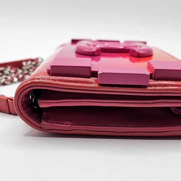 Chanel Lego Hot Pink Patent Brick Ombre Patent Flap - Picture 10 of 16